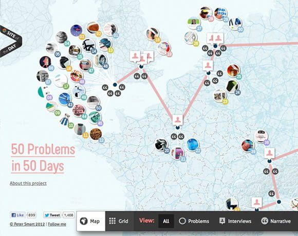 14 exemplos de sites com mapas interativos